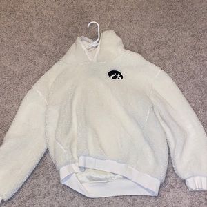 University of Iowa Women's Sherpa hoodie (size large)